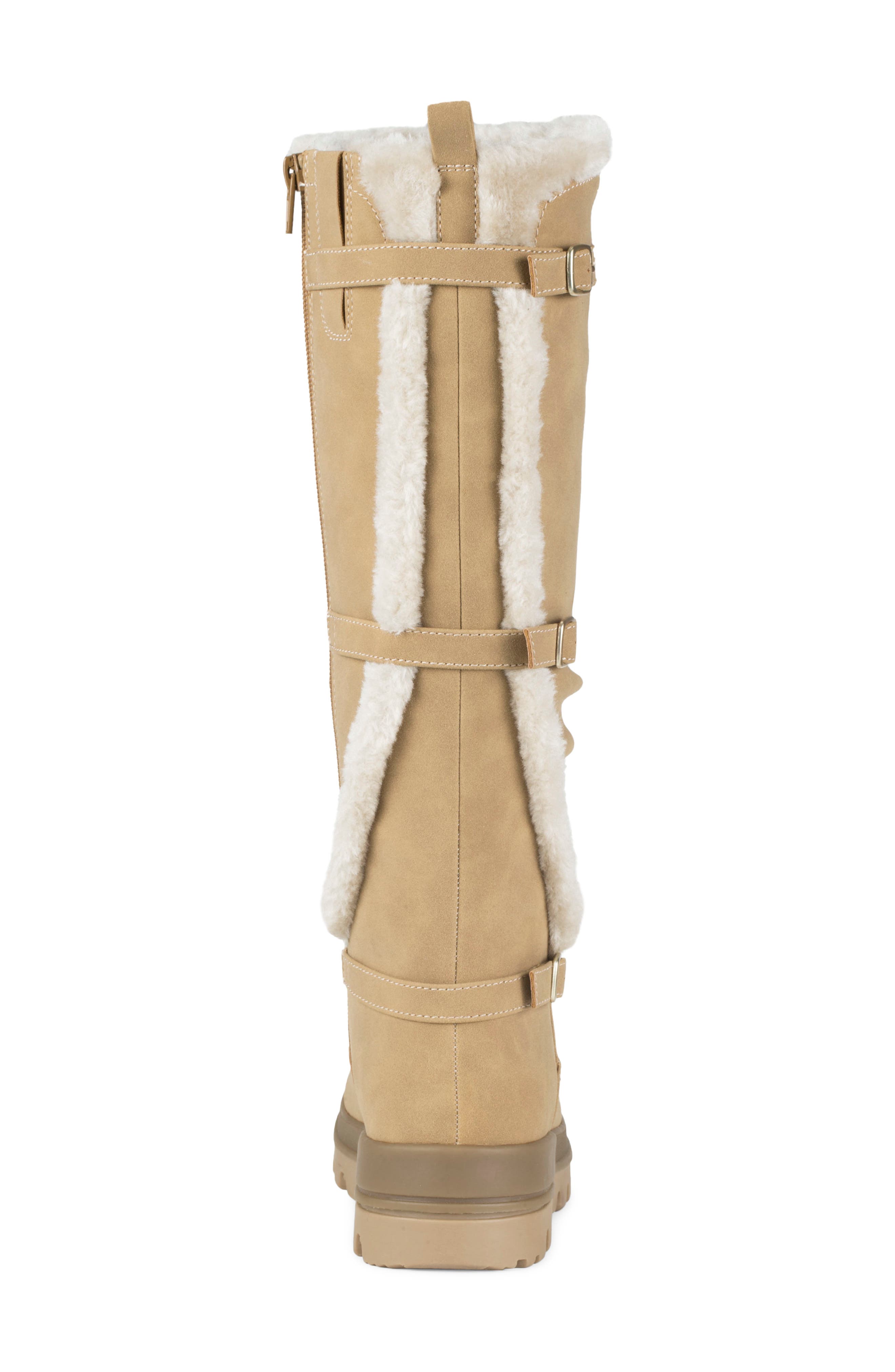 Navia Tall Boot, Alternate, color, COGNAC