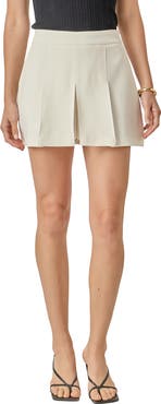 English Factory Pleated Twill Miniskort