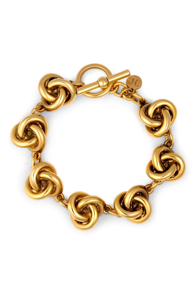Love Knot Bracelet, Alternate, color, 14K GOLD