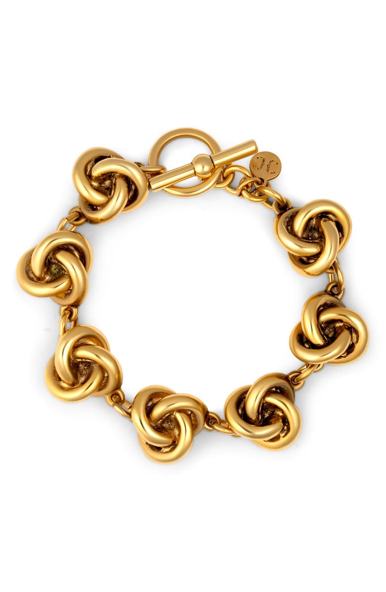 CHRISTINA CARUSO Love Knot Bracelet, Alternate, color, 14K Gold