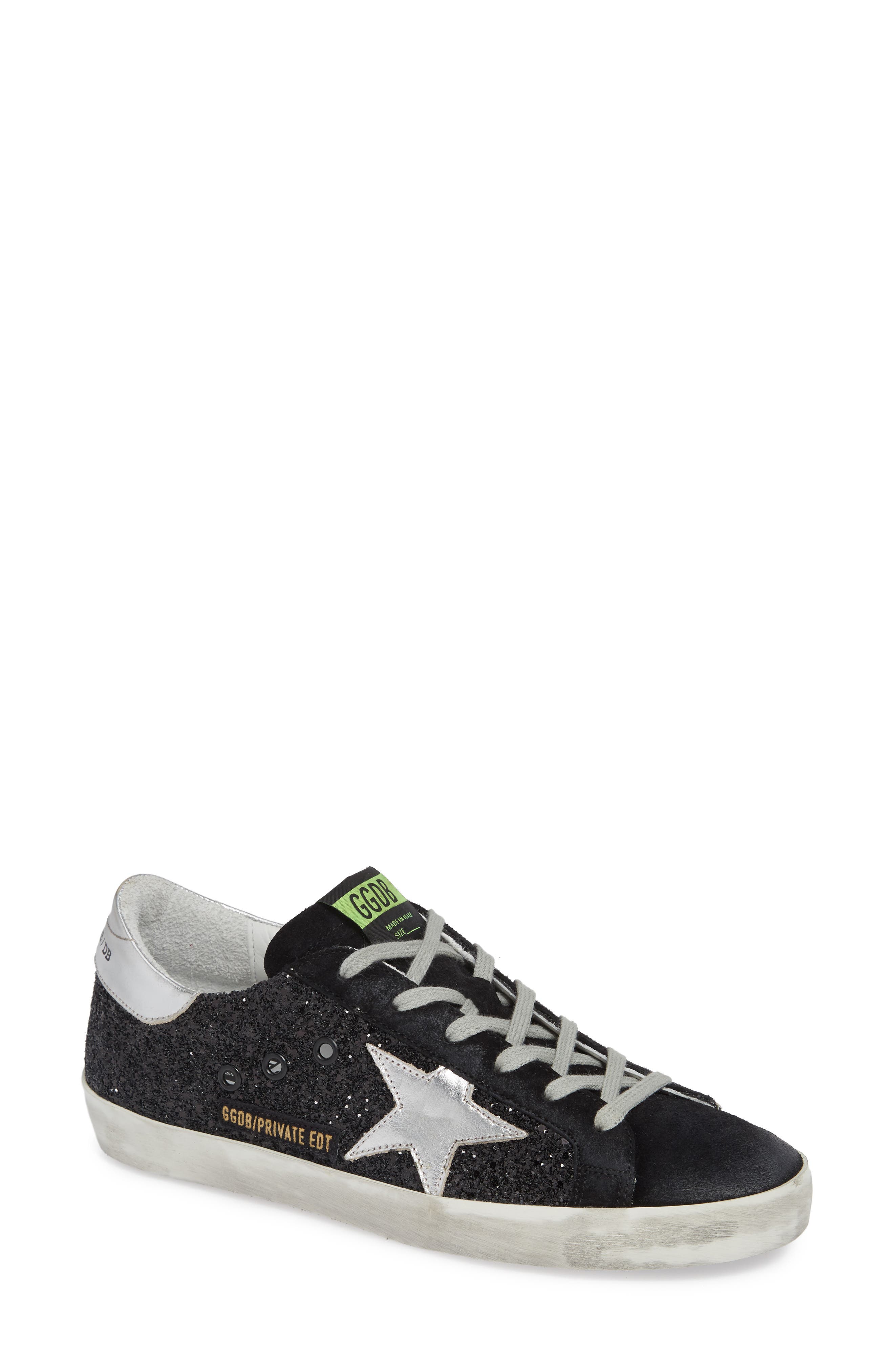 Golden Goose Superstar Glitter Sneaker, Main, color, 