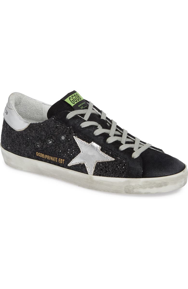 Golden Goose Superstar Glitter Sneaker, Main, color,