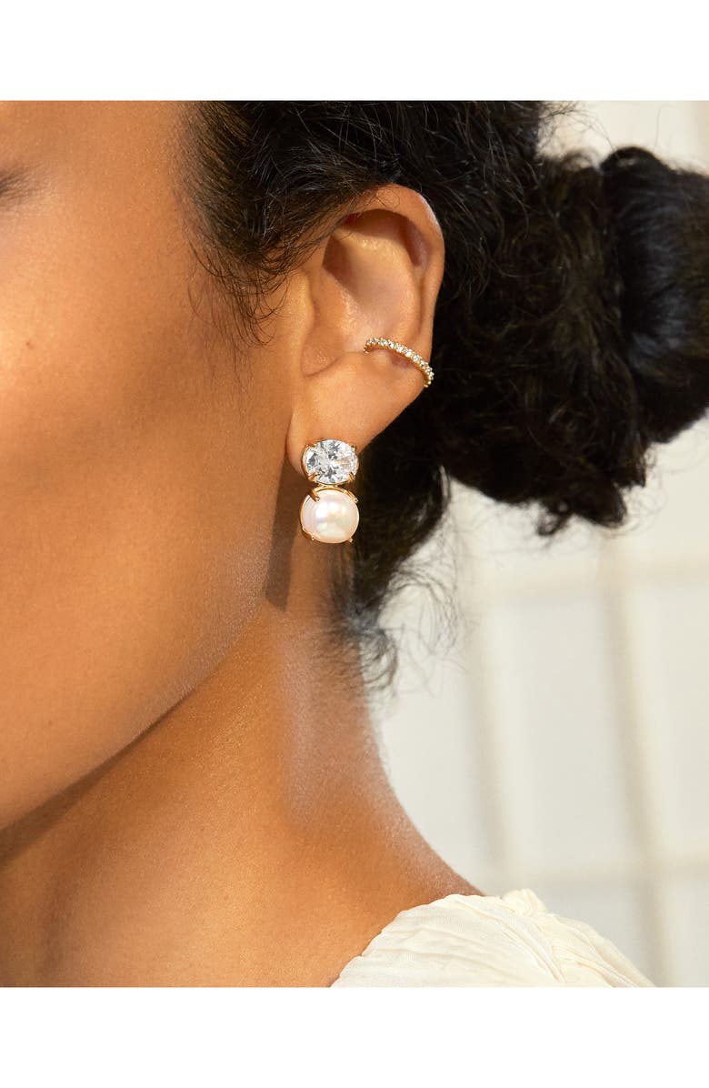 BaubleBar Fay Keshi Pearl Drop Earrings, Alternate, color,