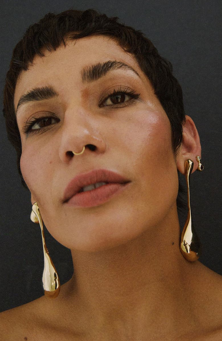 FARIS Bolo Drop Earrings, Alternate, color, Gold