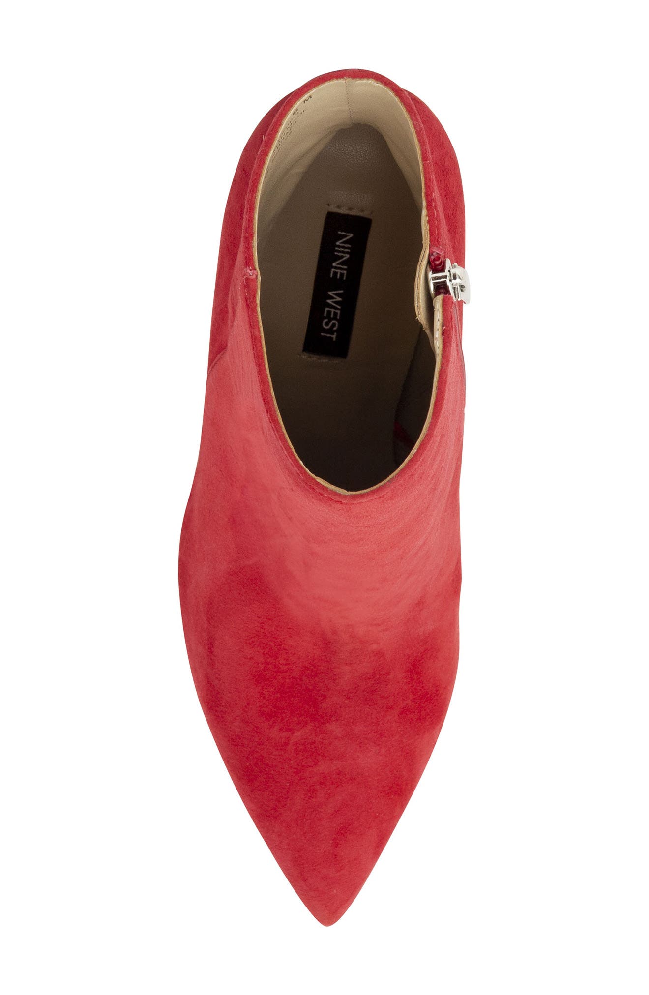 Tonight Clear Heel Dress Bootie, Alternate, color, MEDIUM RED 610
