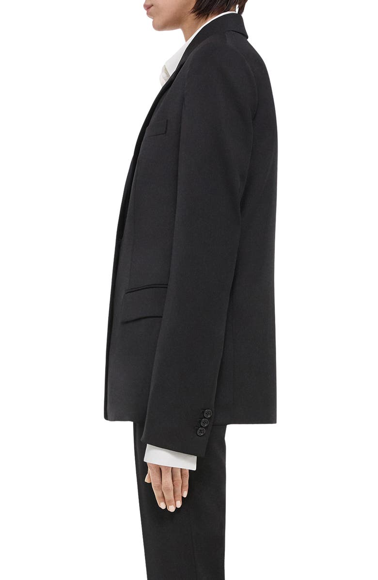 Helmut Lang Classic Virgin Wool Blazer, Alternate, color, Black