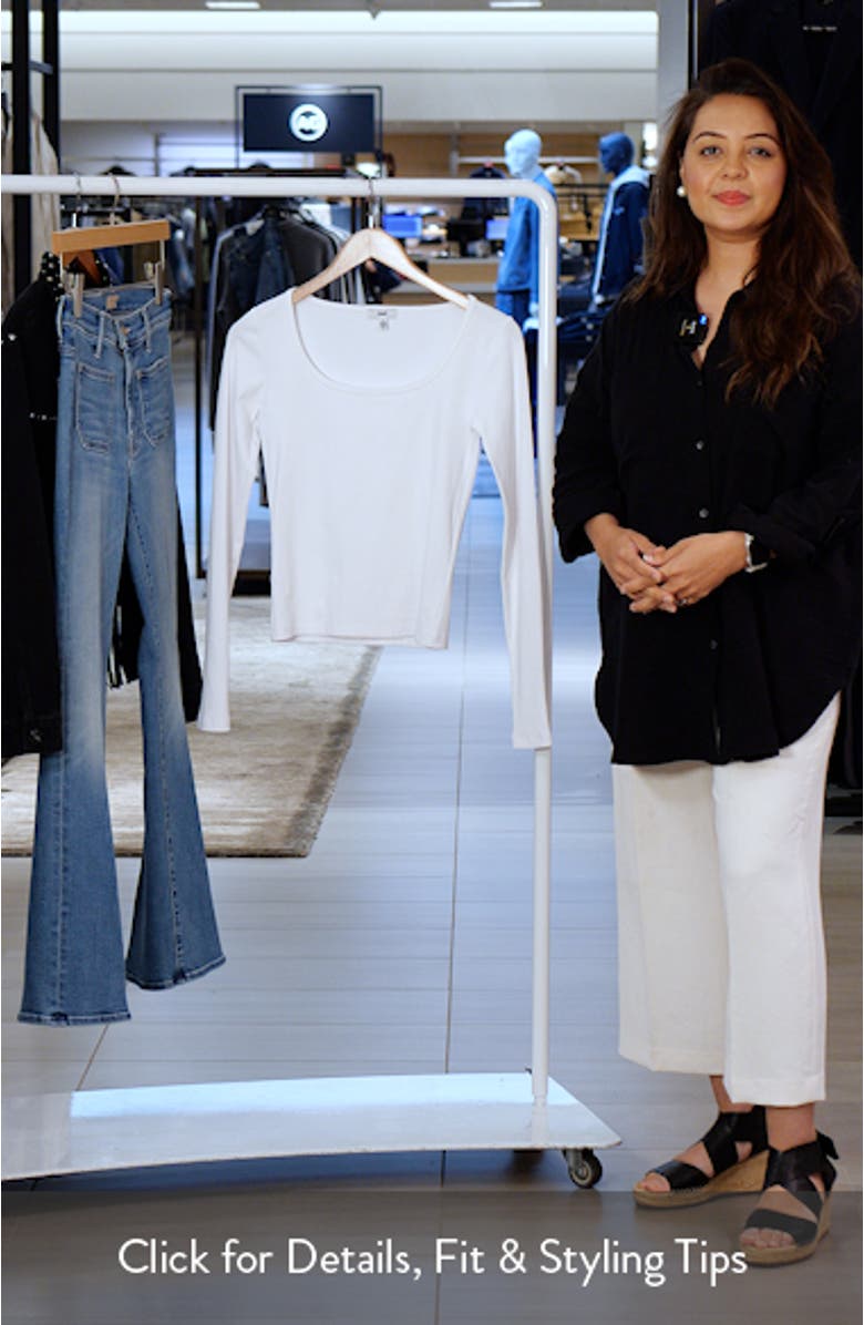 Square Neck Long Sleeve T-Shirt, sales video thumbnail