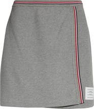 Thom Browne Waffle Knit Cotton Miniskirt