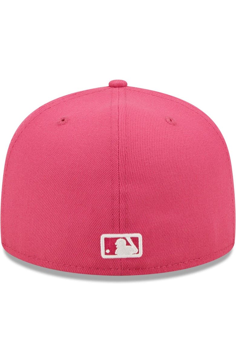 New Era Men's New Era Beetroot Seattle Mariners Logo 59FIFTY Fitted Hat, Alternate, color,