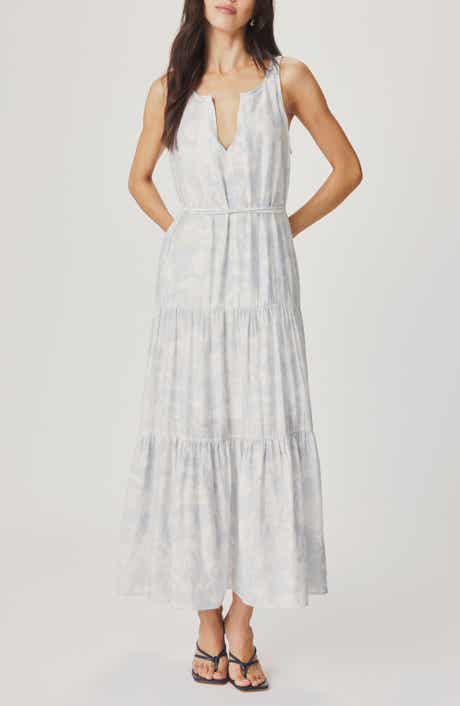 Iris Paisley Print Tiered Maxi Dress