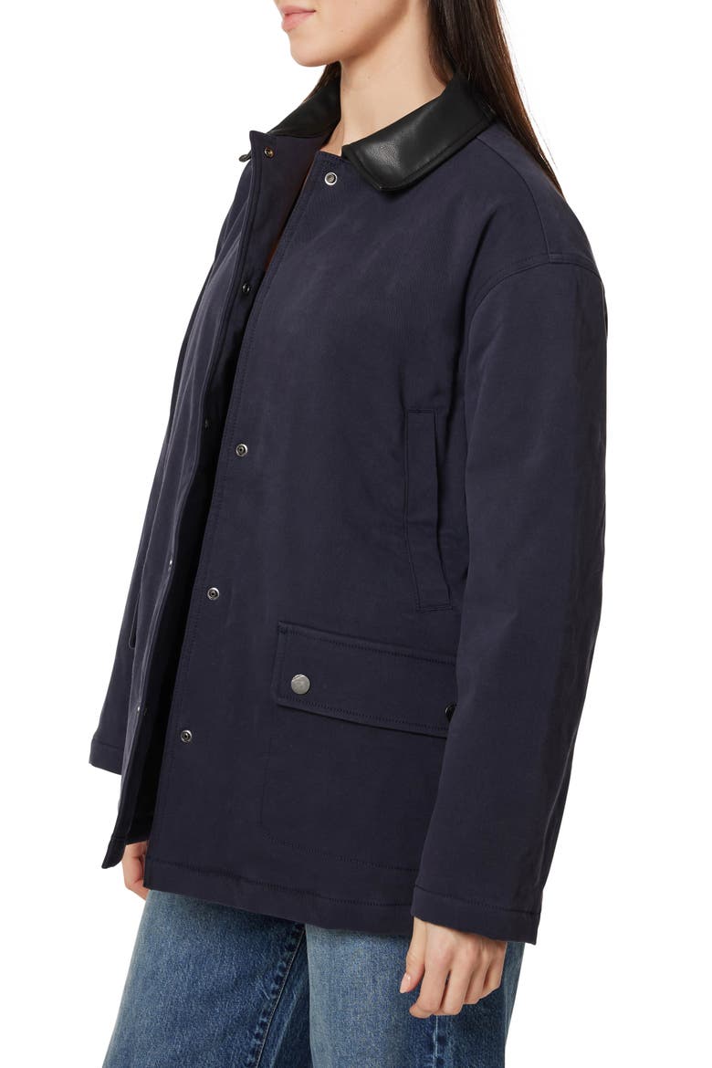 Stretch Twill Barn Jacket, Alternate, color, DARK NAVY