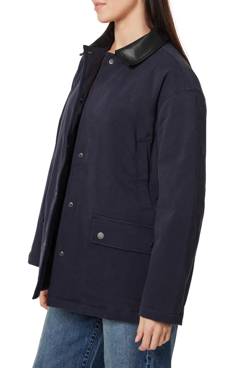 Habitual Stretch Twill Barn Jacket, Alternate, color, Dark Navy