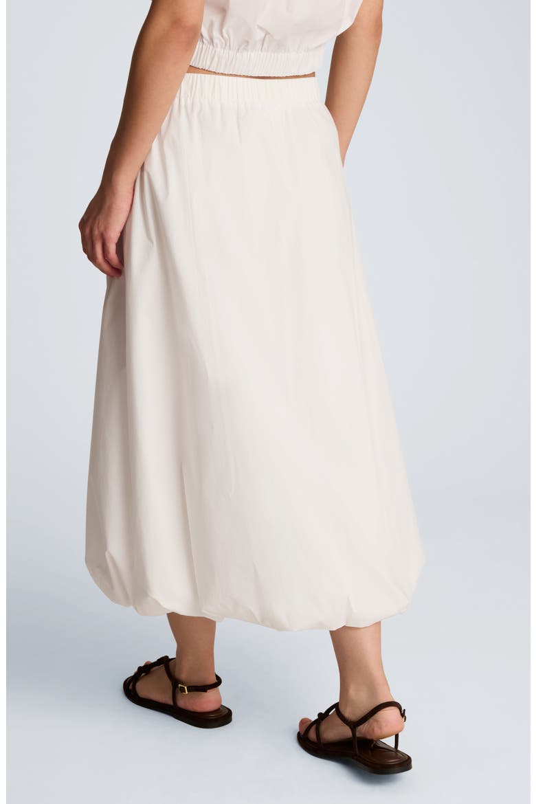 Bubble Cotton Blend Maxi Skirt, Alternate, color, PURE WHITE