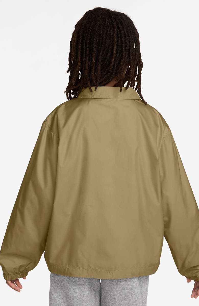 Nike Kids' Club Water Repellent Jacket, Alternate, color, Parachute Beige/ White
