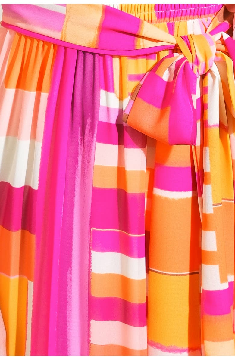 FLYING TOMATO Off the Shoulder Puff Sleeve Maxi Dress, Alternate, color, Rust Berry