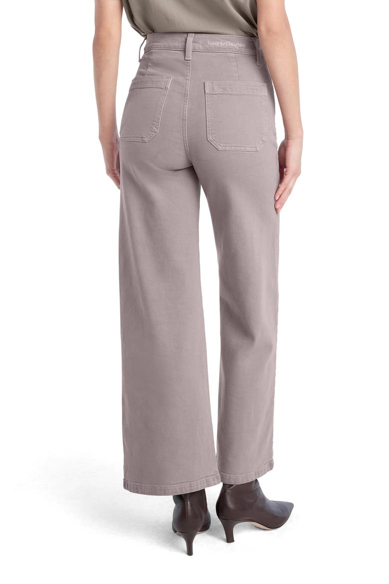 The Mischa Super High Waist Wide Leg Jeans, Alternate, color, SOFT TAUPE