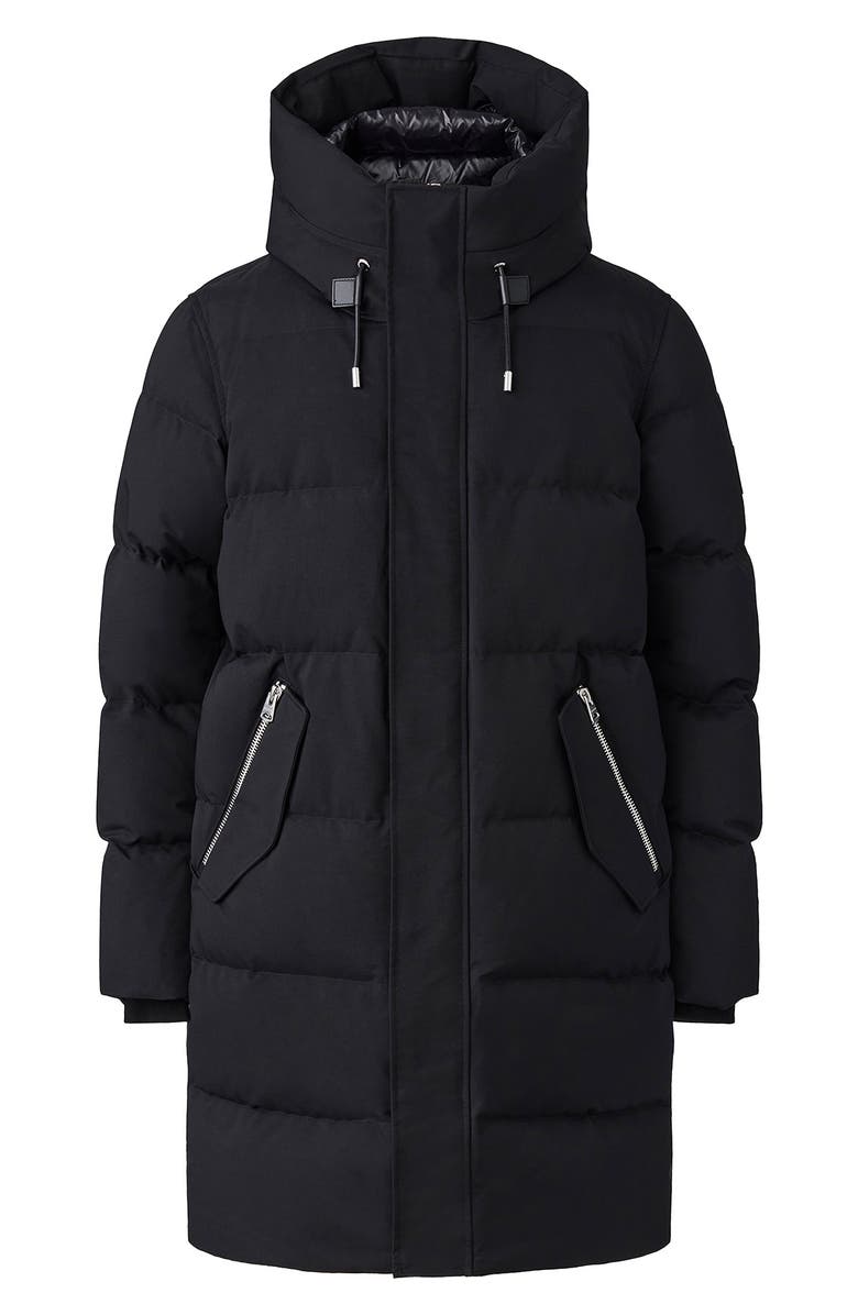 Mackage Antoine Windproof & Water Resistant Down Coat with Removable Bib, Alternate, color,
