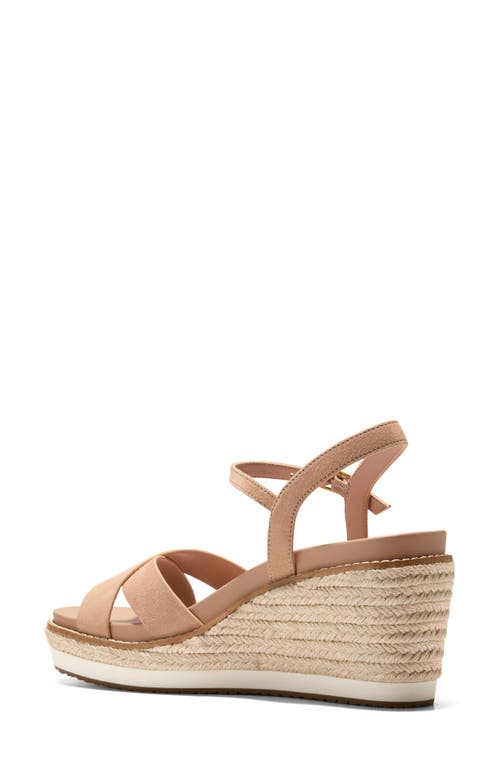 Cole Haan Silvee Espadrille Wedge Sandal In Tuscan Sand Suede