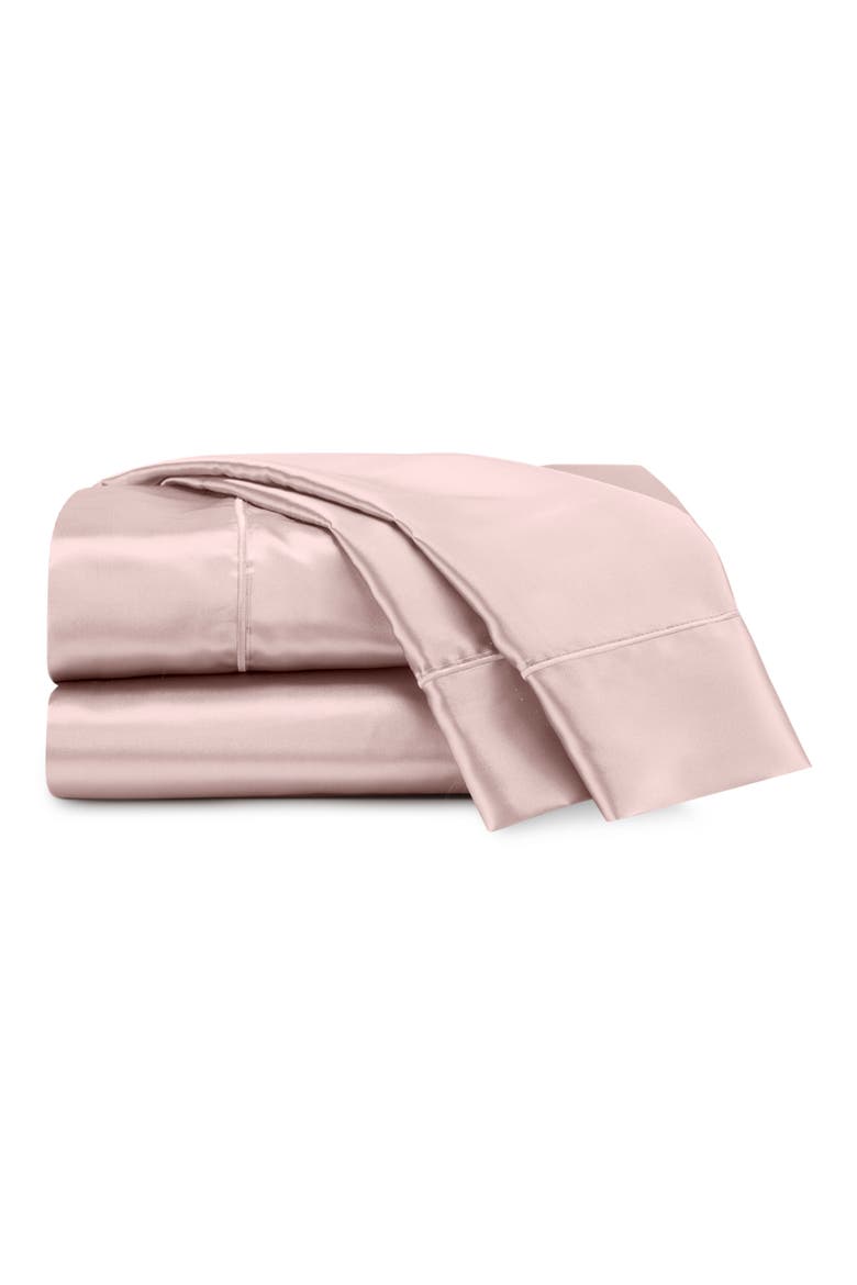 Elegance Satin Sheet Set, Main, color, ROSE GOLD