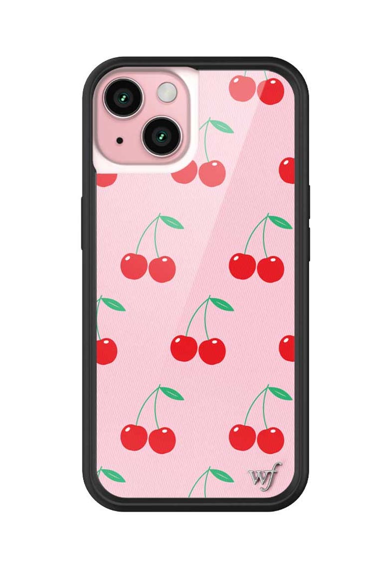 Pink Cherries iPhone Case, Alternate, color, Pink