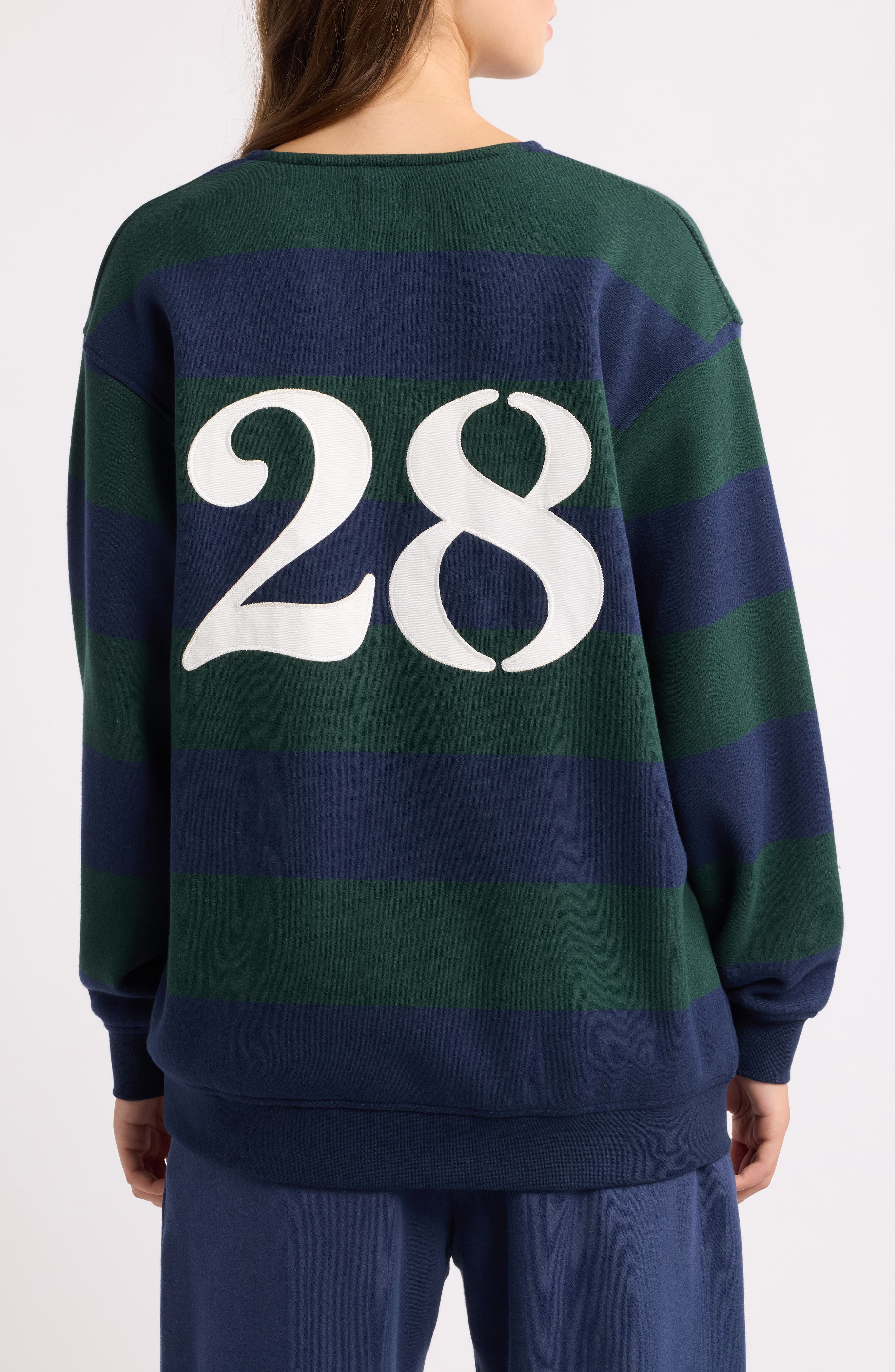 BOYS LIE Jason K Graphic Striped Sweatshirt (Women) | Nordstrom