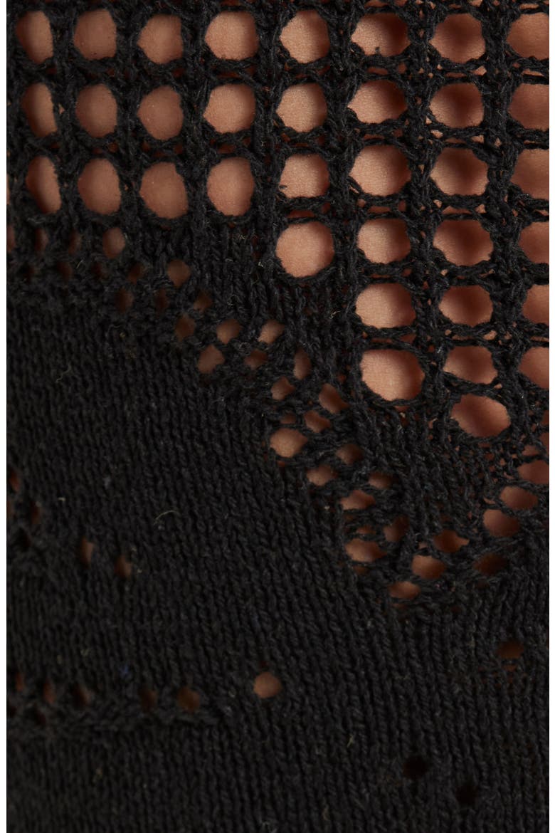 Ginger Garden Tano Sheer Cover-Up Skirt, Alternate, color, BLACK