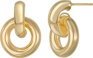 Bony Levy 14K Gold Chunky Drop Hoop Earrings