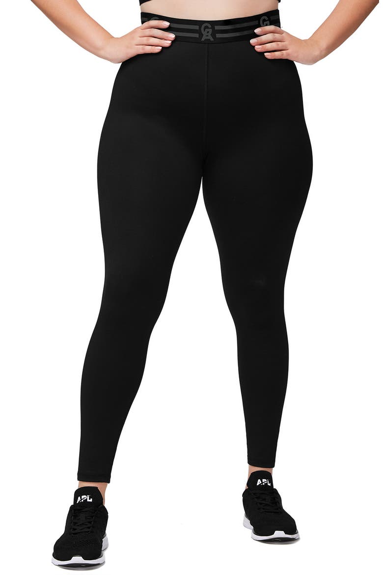 Icon High Waist Leggings, Alternate, color, BLACK001