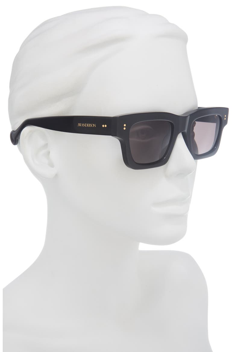 Rectangular Sunglasses, Alternate, color, BLACK
