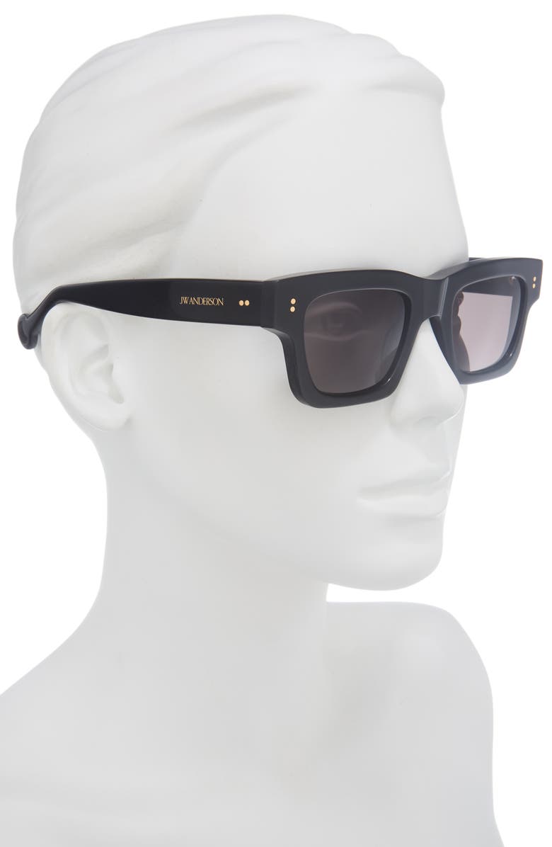 JW Anderson Rectangular Sunglasses, Alternate, color, Black