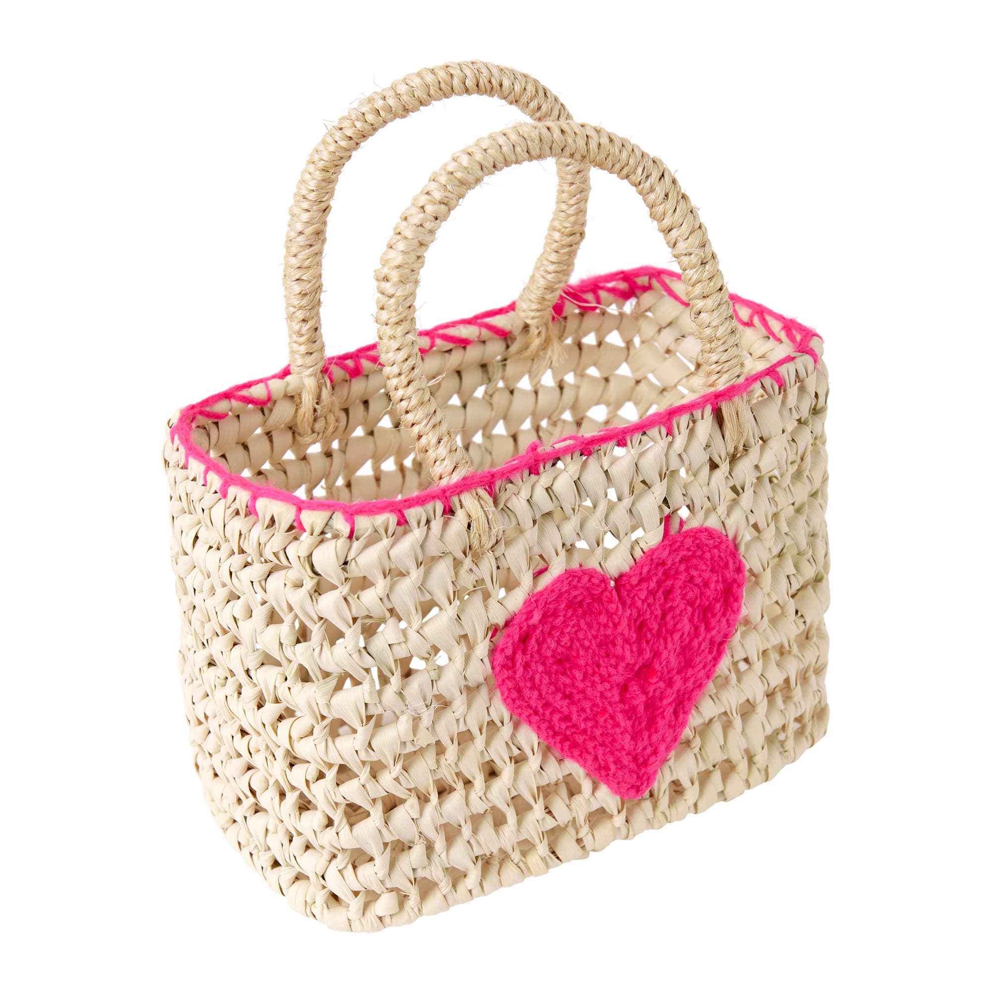 Rachel Riley Heart Mini Tote Bag, Alternate, color, Pink