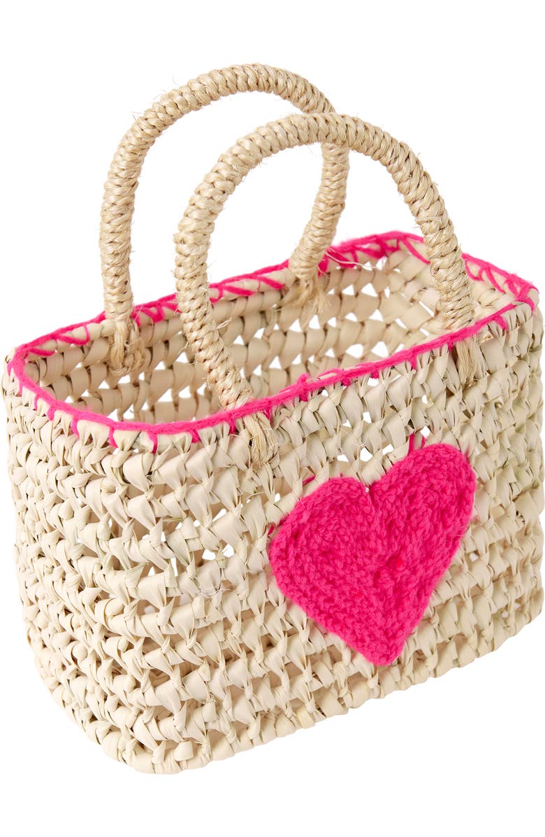 Rachel Riley Heart Mini Tote Bag, Alternate, color, Pink