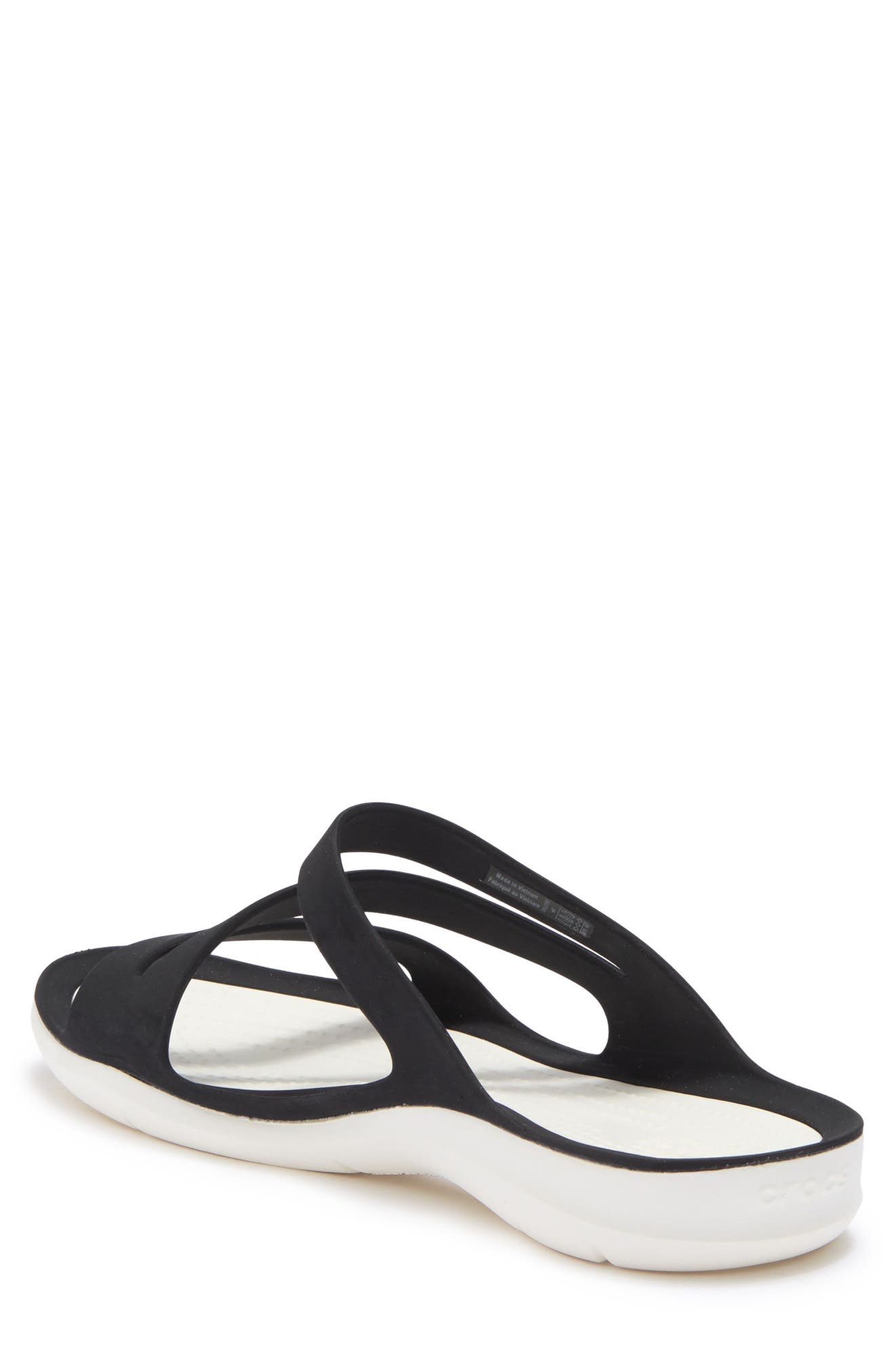 CROCS Swiftwater Slide Sandal, Alternate, color, Black/White