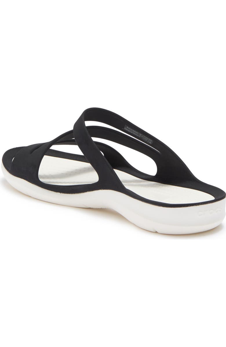 CROCS Swiftwater Slide Sandal, Alternate, color, Black/White