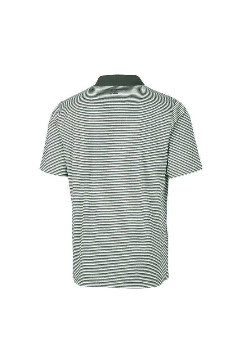Men's Cutter & Buck Hunter Green Arnold Palmer Invitational Big & Tall Forge Tonal Stripe Stretch Polo, Alternate, color, Hunter Green