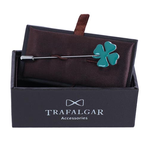 Trafalgar Shay The Shamrock Lapel Pin In Green Shamrock