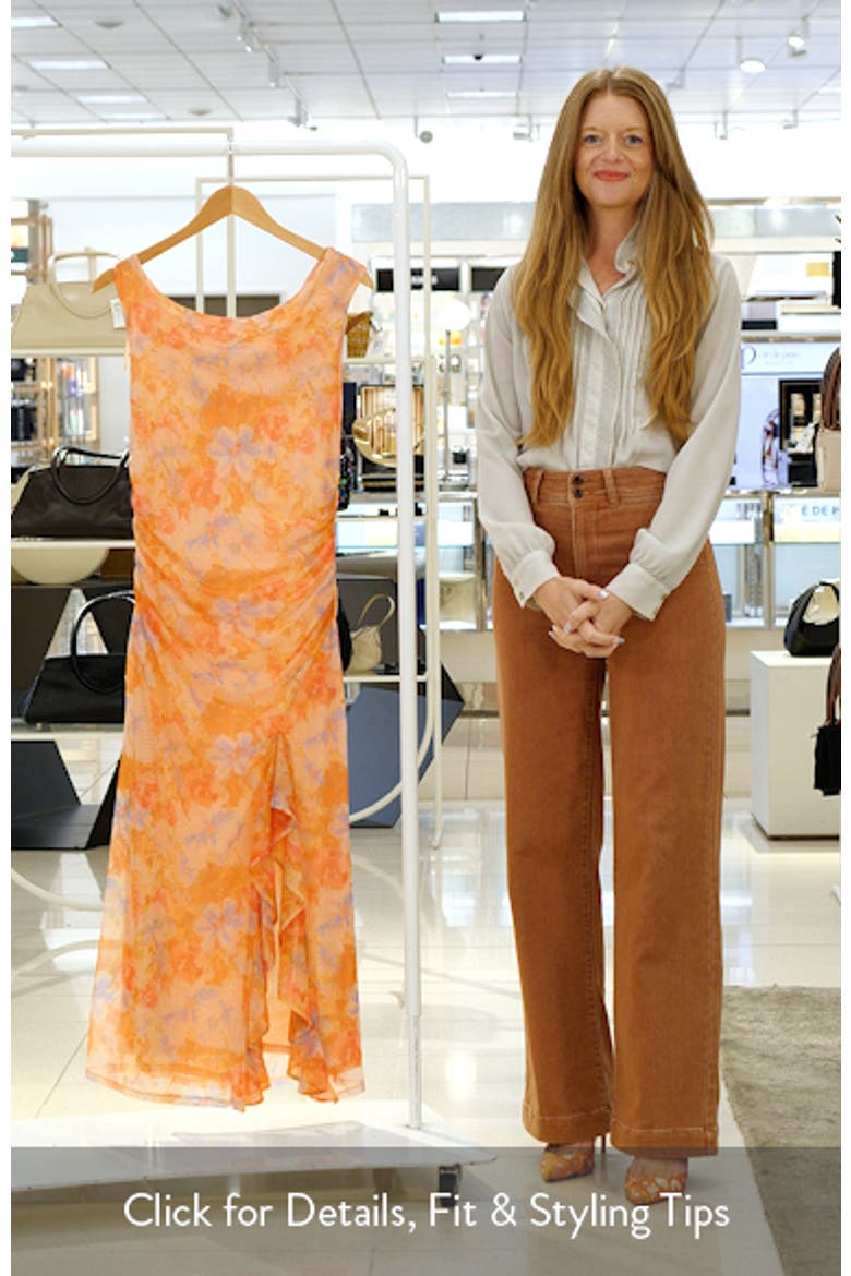 Ruched One-Shoulder Maxi Dress video