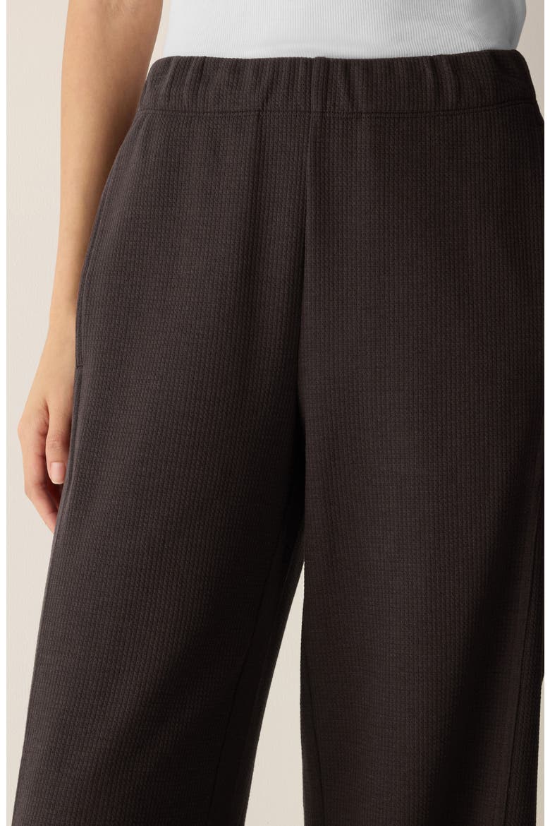 Waffle Ankle Jogger Pants, Alternate, color, COFFEE