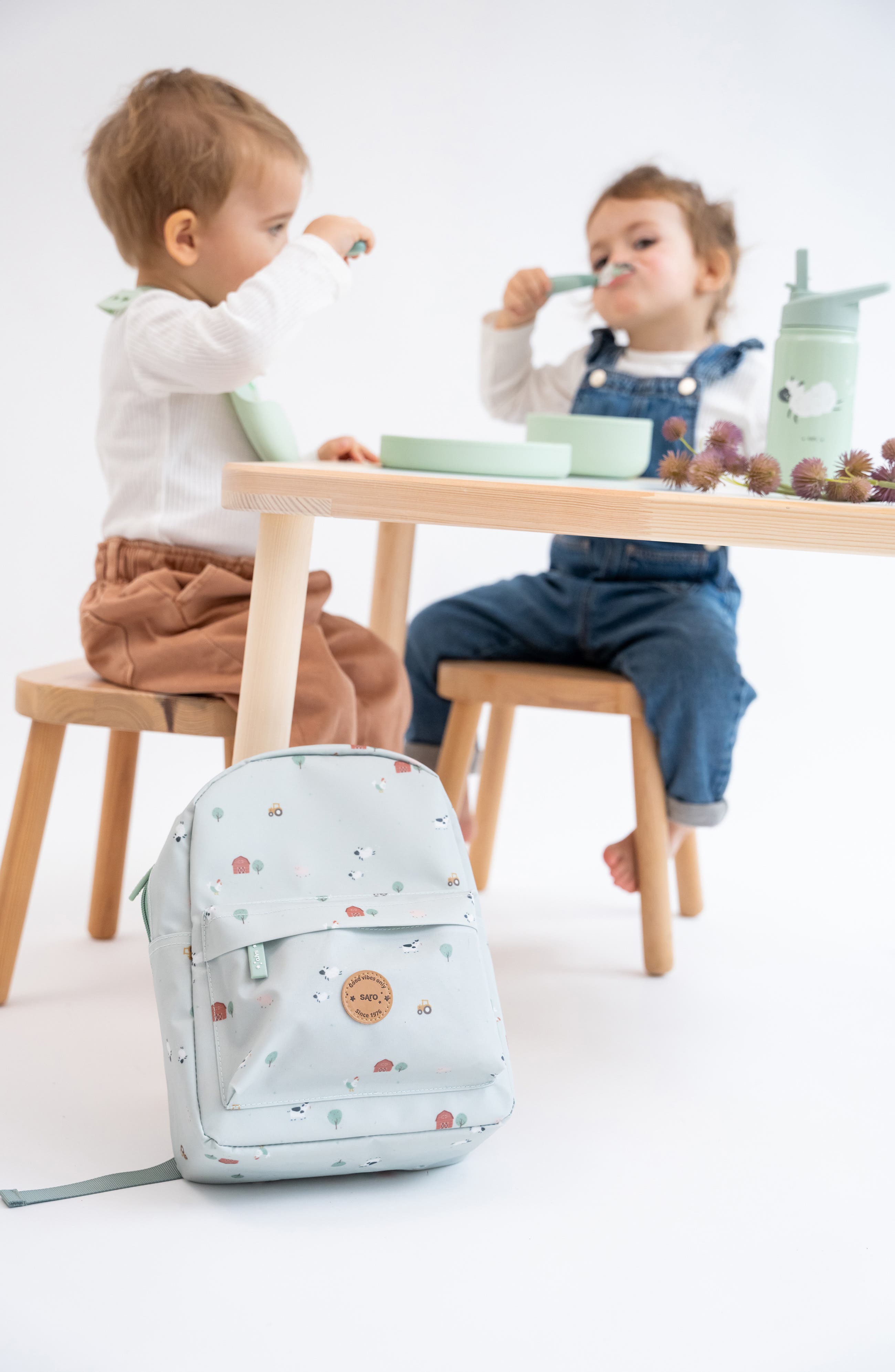 Kid Sized Backpack, Alternate, color, FUNNY FARM