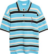 Rabanne Stripe Terry Cloth Polo