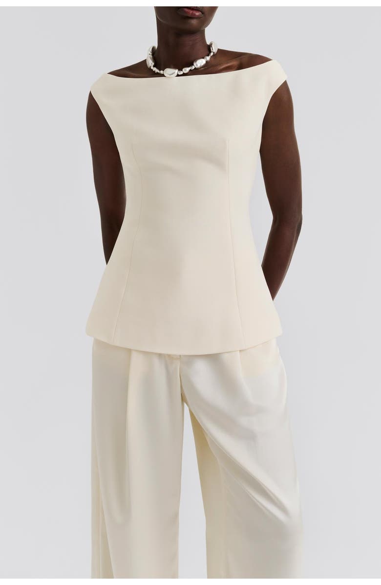 Malina Diora Half Off Shoulder Top, Alternate, color, Vanilla