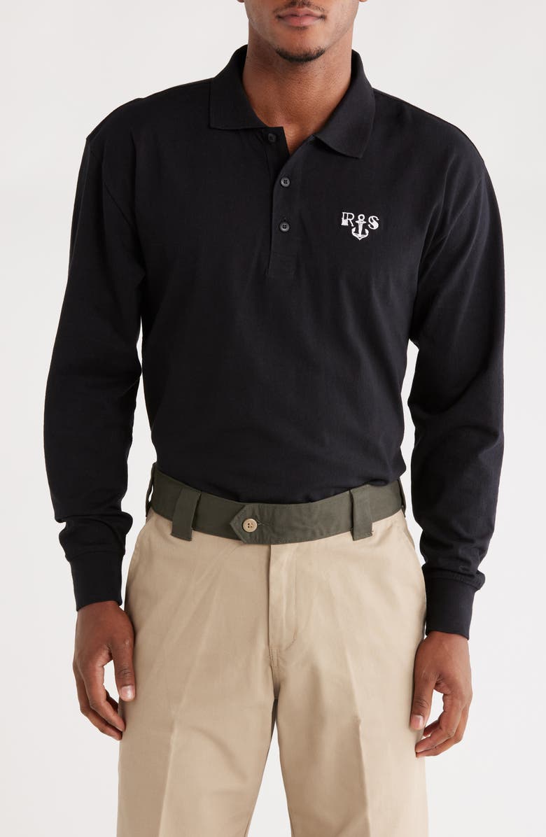 Dickies Ronnie Sandoval Long Sleeve Polo, Main, color, Knit Black