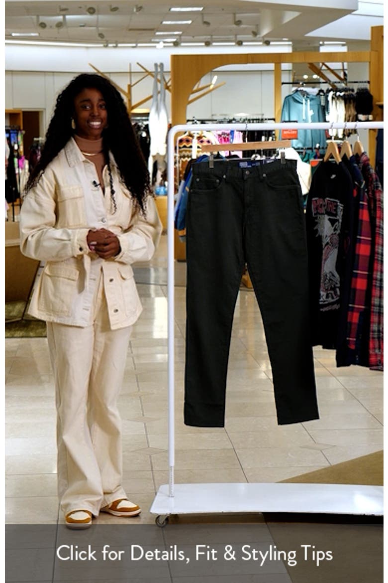 Sullivan Slim Fit Cotton Stretch Twill 5-Pocket Pants video