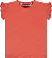Stains and Stories by Babyface Ruffled Cap Sleeve T-Shirt