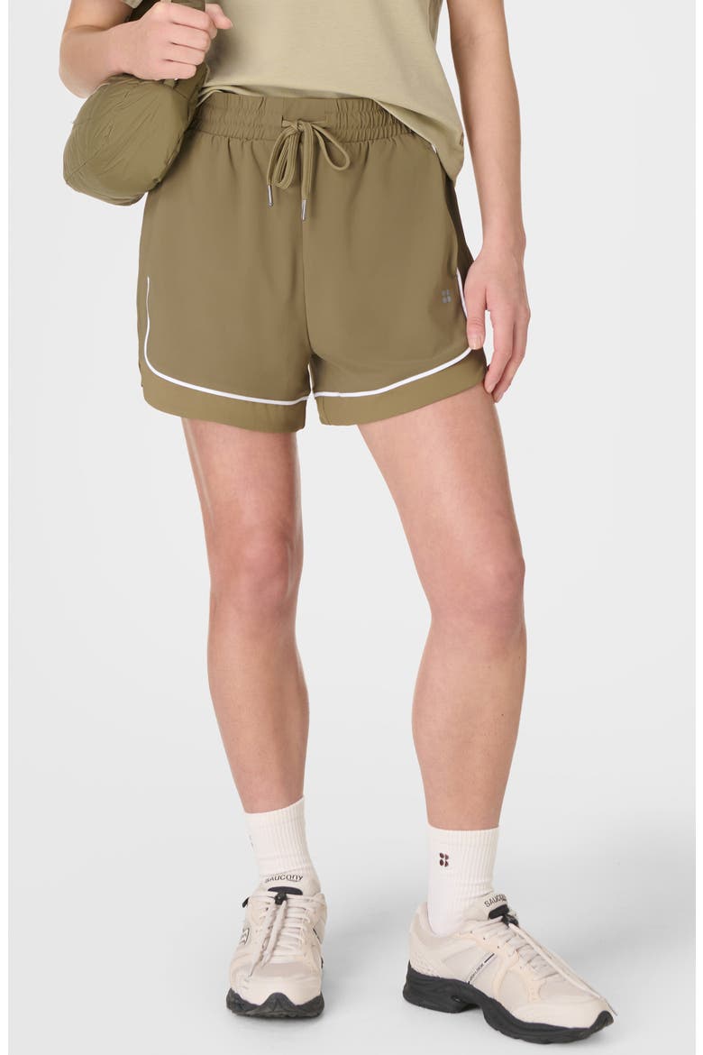 Explorer Piped Track Shorts, Main, color, AGAVE GREEN