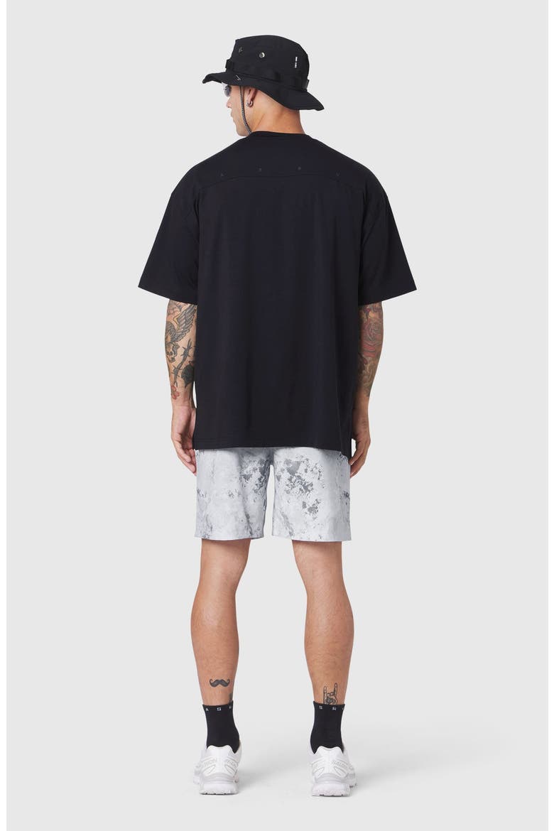 Supima Ice Skin Reversible Tee, Alternate, color, Black / Black