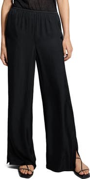 Theory Slit Hem Wide Leg Pants