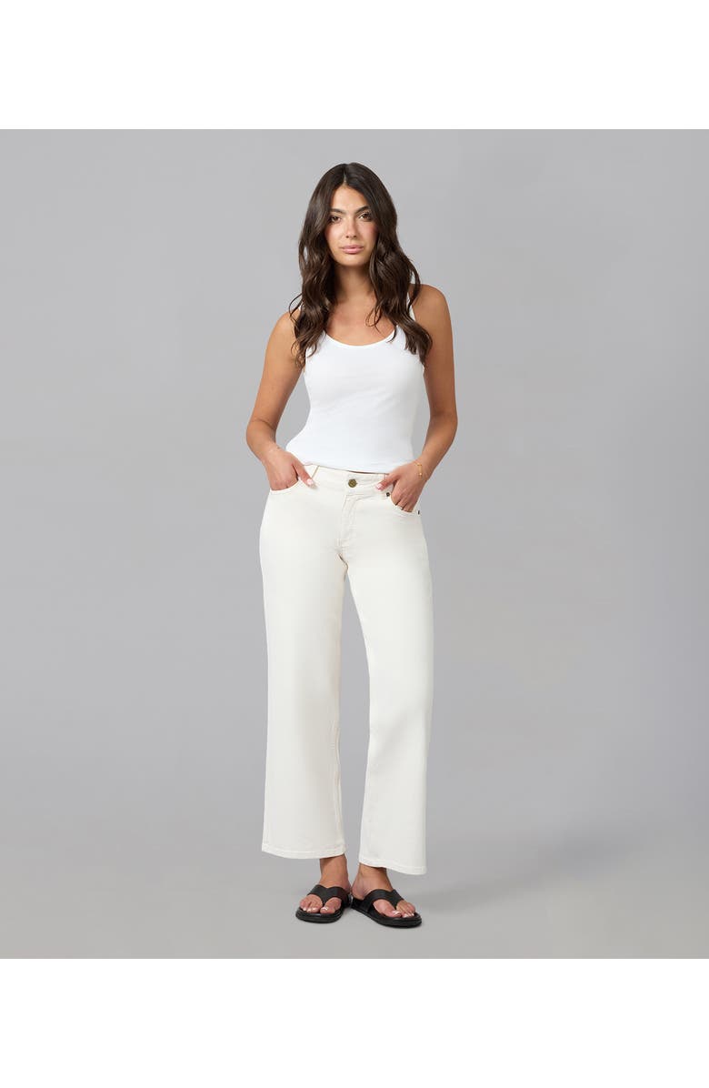 Lola Denim Miro Mid Rise Comfort Straight Jeans, Alternate, color, Raw