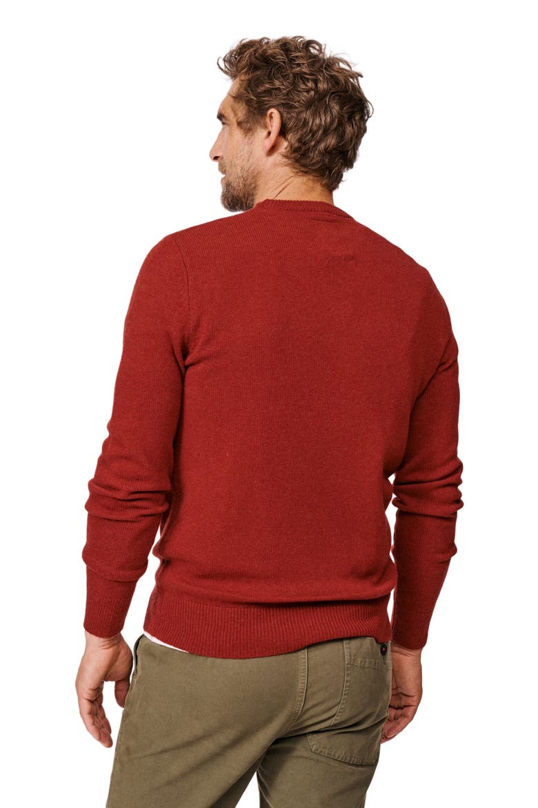 Westbourne Crew Neck Merino Sweater, Alternate, color, Dark Rust