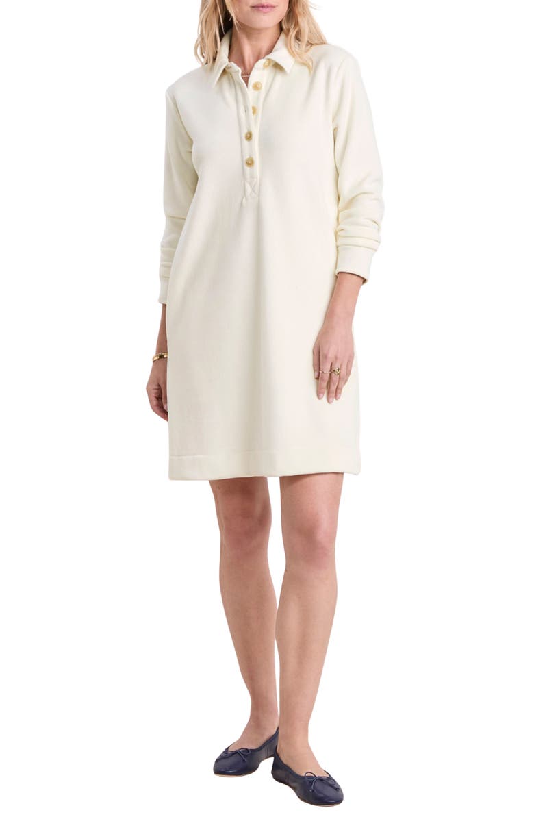 vineyard vines Long Sleeve Knit Corduroy Popover Dress, Main, color,